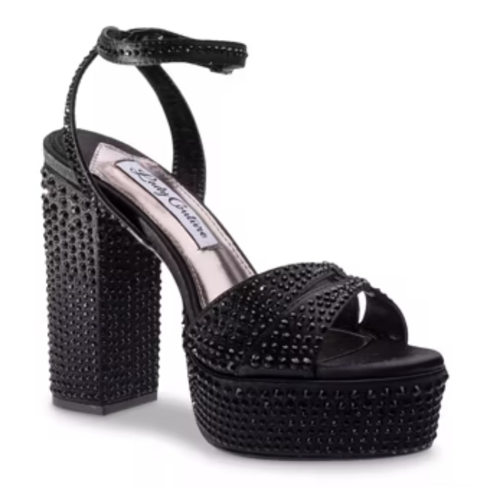 NIB Women's Black Platform Sandals